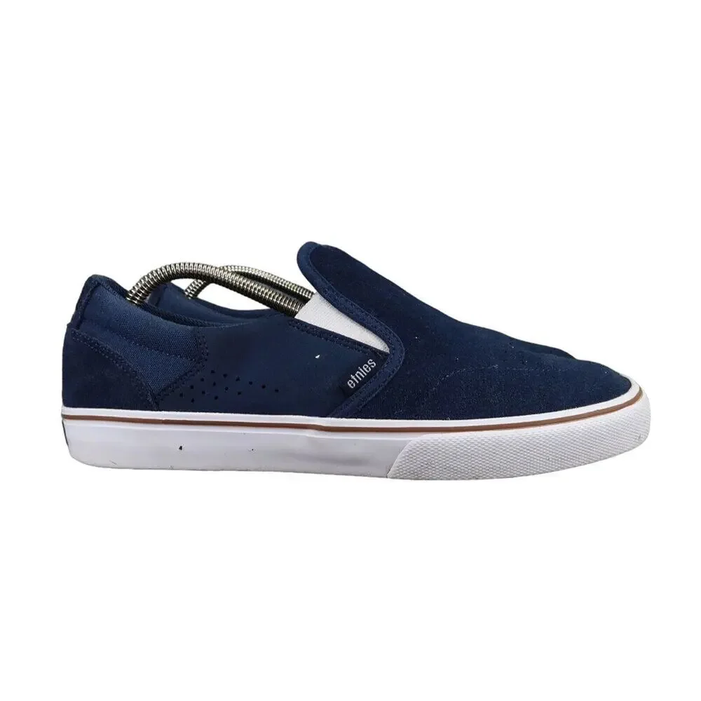Etnies Shoes Mens 9 Sneakers Marana Slip On Casual Leather Skate Active Blue Low